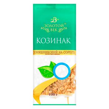 Козинак подсолнечный Zolotoi Vek на сорбите 100г - купить, цены на Идеал - фото 1