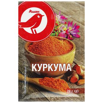 Куркума Ашан молотая 20г - купить, цены на Auchan - фото 1