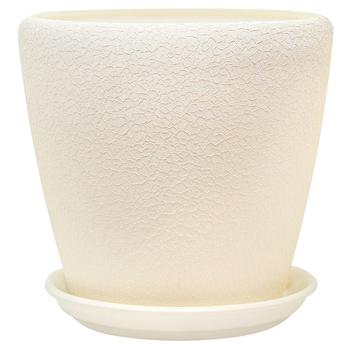 Gratsiya No.2 Beige Silk Flowerpot 4.5l - buy, prices for MegaMarket - photo 1