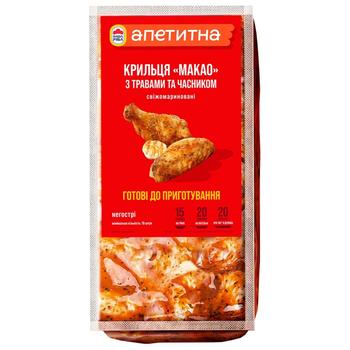 Курячі крильця Наша Ряба Апетитна Макао з травами та часником ~1,3кг - купити, ціни на За Раз - фото 1