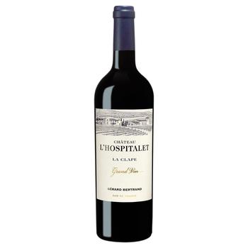 Вино Gerard Bertrand Chateau l'Hospitalet Grand Vin красное сухое 15% 0,75л