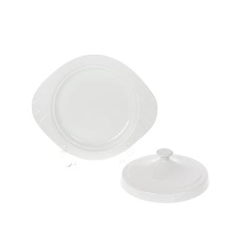 BonaDI Grace White Porcelain Dish for Pancakes with Lid 30cm - buy, prices for Vostorg - photo 3