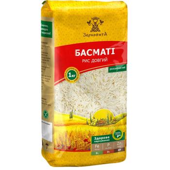 Zernovyta Basmati Long Grain Polished Rice 1kg - buy, prices for MegaMarket - photo 1