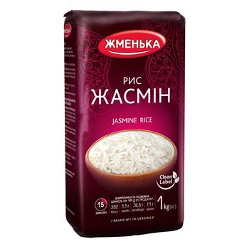 Рис Жменька Жасмин длиннозерный шлифованный 1кг - купить, цены на Auchan - фото 1