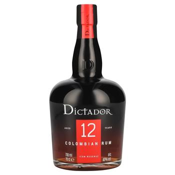 Ром Dictador 12років 40% 0,7л - купити, ціни на Торба - фото 1