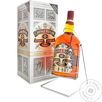 Віскі Chivas Regal 12 років 40% 4,5л в подарунковiй упаковцi - купити, ціни на КОСМОС - фото 2