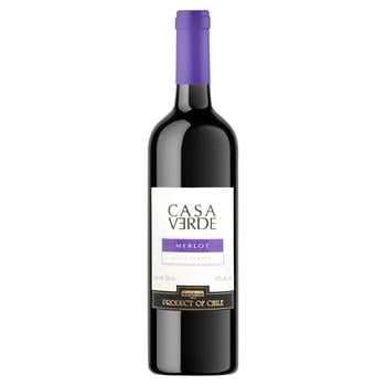 Casa Verde Merlot Red Dry Wine 13% 0.75l - buy, prices for - photo 1