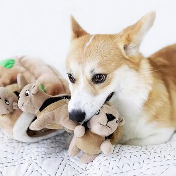 Іграшка для собак Outward Hound Hide-A-Squirrel інтерактивна плюш 20см - купити, ціни на MasterZoo - фото 8