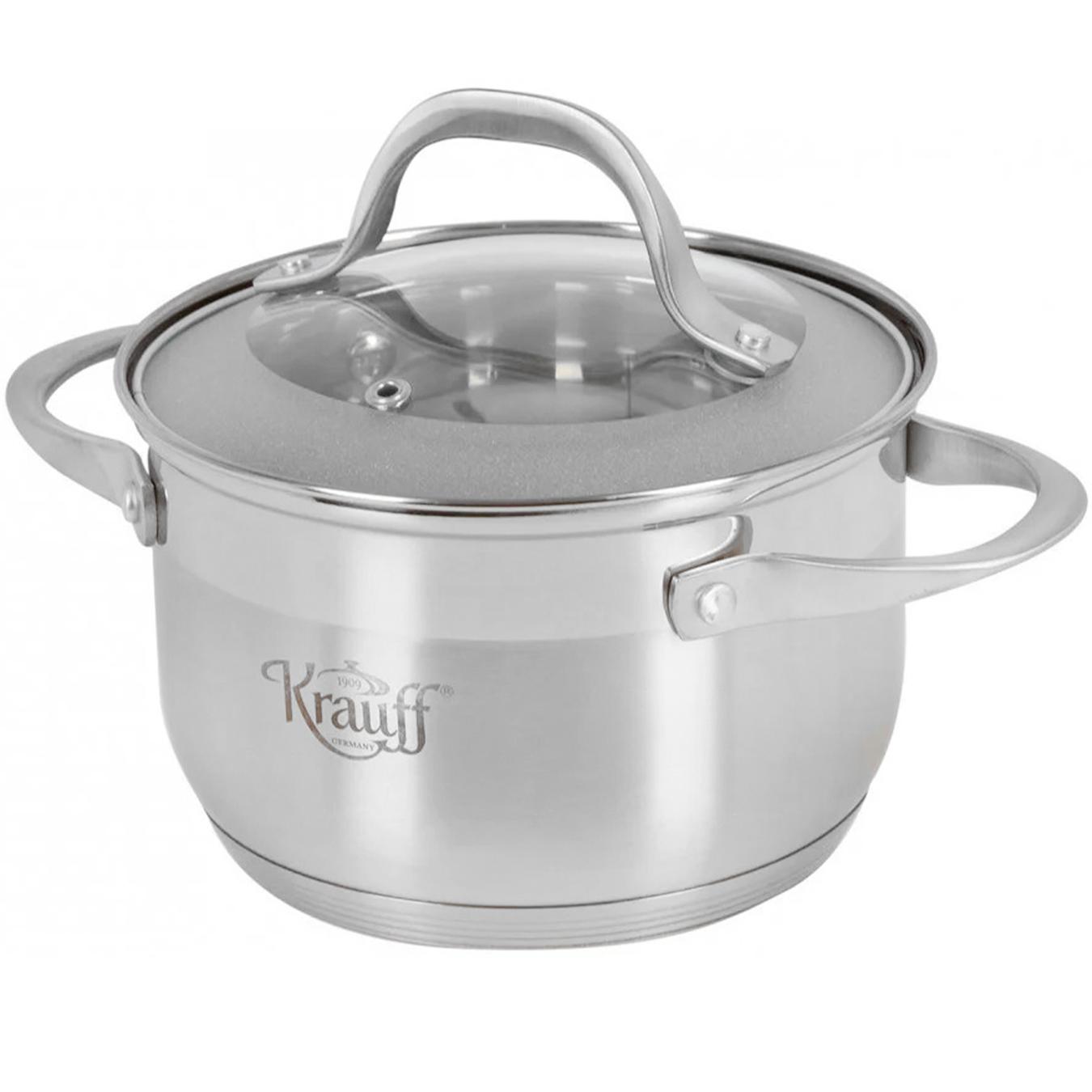 

Кастрюля Krauff со стеклянной крышкой 18см 2,9л