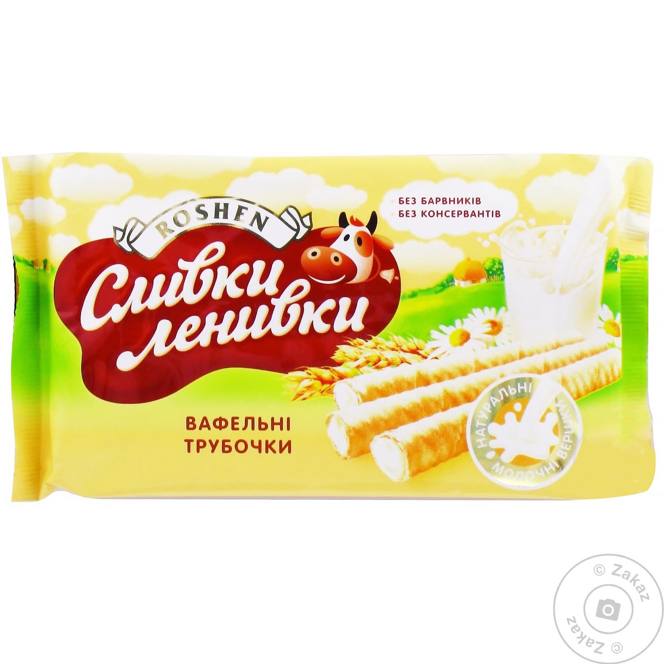 

Трубочки ваф. Рошен 156 г Konafetto з молочною начинкою