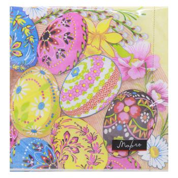 Margo Easter Eggs Three-layer Napkins 33*33cm 18pcs - buy, prices for - photo 1