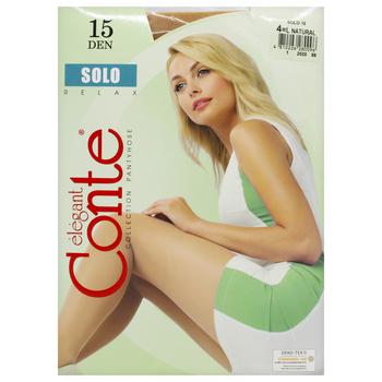 Колготи жіночі Conte Elegant Solo 15ден р.4 natural - купити, ціни на ULTRAMARKET - фото 1