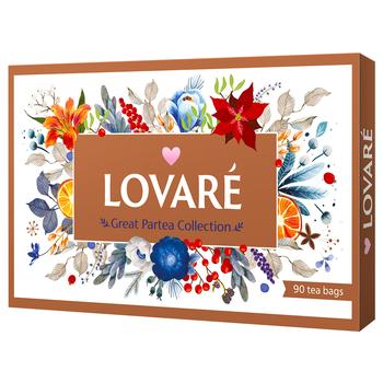 Набор чая Lovare Tea Collection Great Party 153,5г 90шт - купить, цены на - фото 1