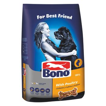 Bono Dry Dog Food with Poultry 10kg - buy, prices for Tavria V - photo 1