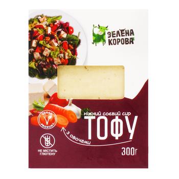 Тофу Зелена Корова с овощами 300г - купить, цены на Auchan - фото 1