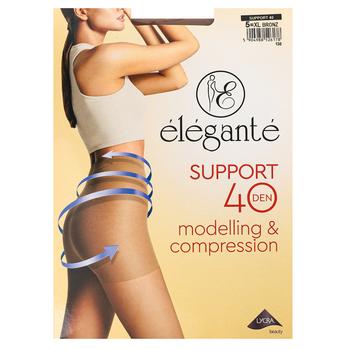 Колготи жіночі Elegant Support 40 Den р.5 Bronz