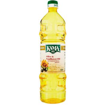 Kama Refined Sunflower-Olive Oil 1l - buy, prices for MegaMarket - photo 1