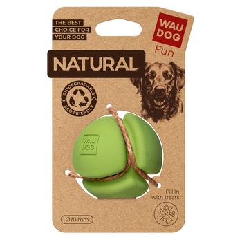 Waudog Ball Biodegradable Rubber Dog Toy 7cm Grreen - buy, prices for MasterZoo - photo 1
