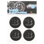 TerraPlus Brabus Label Sticker for Hubcaps and Rims 60mm