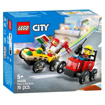 Конструктор Lego City Пицца-автомобиль против пожарной машины - купить, цены на NOVUS - фото 1