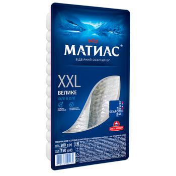 Santa Bremor Matias XXL Selected Selected Herring Fillet in Oil 300g - buy, prices for METRO - photo 1