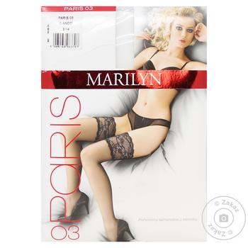 Чулки Marilyn женские Paris 03 M/L белые - купить, цены на - фото 1