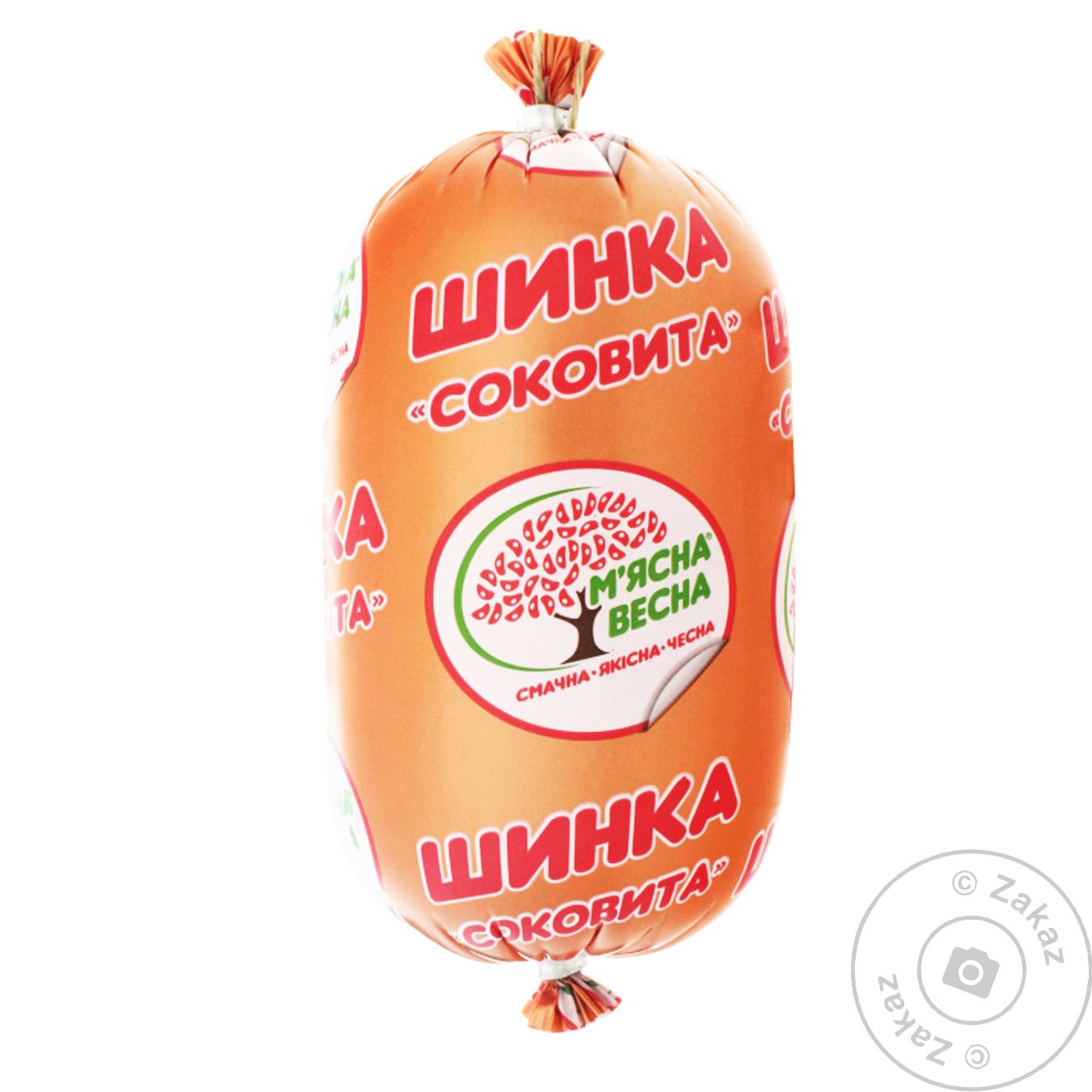 

Шинка М'ясна весна Соковита 500 г вар. в/г