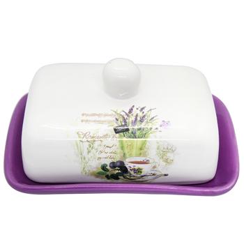 Banquet Lavender Butter Dish - buy, prices for MegaMarket - photo 1