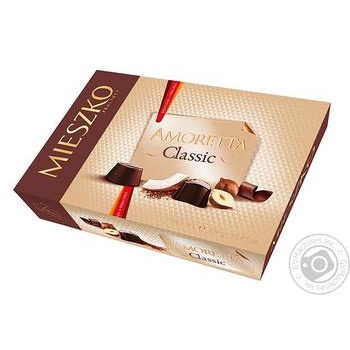 Конфеты Mieszko Amoretta Classic шоколадные пралине 324г