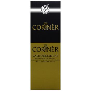 Вино игристое Corner Prosecco Conegliano Valdobboiadene Docg Millesimato экстра белое сухое 11,5% 0,75л - купить, цены на METRO - фото 3