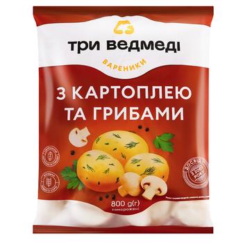 Three Bears Varenyky with Potato and Mushrooms 800g - buy, prices for MegaMarket - photo 2