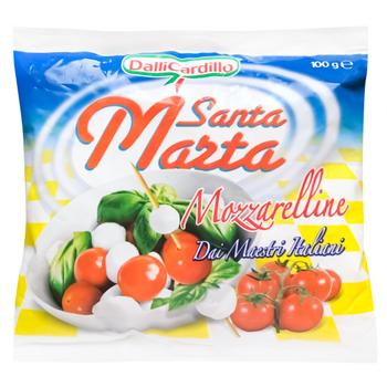 DalliCarillo Santa Marta Mozzarella 17% 100g - buy, prices for NOVUS - photo 1