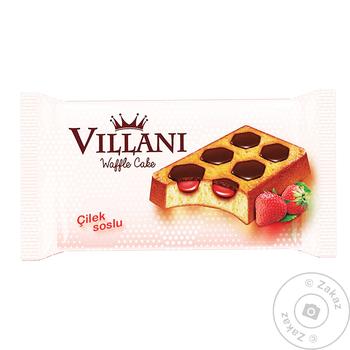 Villani Waffles with Cocoa and Strawberry Cream 50g - buy, prices for - photo 1