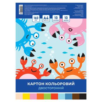 TechnoYug Double-Sided Colour Cardboard A4 10 Sheets