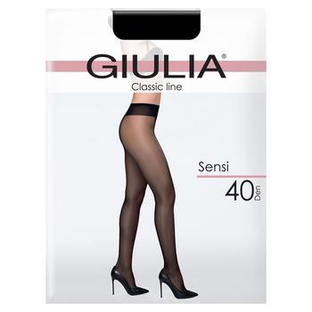 Giulia Sensi Vita Bassa Low Waist Nero 40 Den Women's Tights Size 3