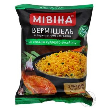 Вермишель Мивина со вкусом курицы неострая 60г купить, цены на МегаМаркет - фото 1