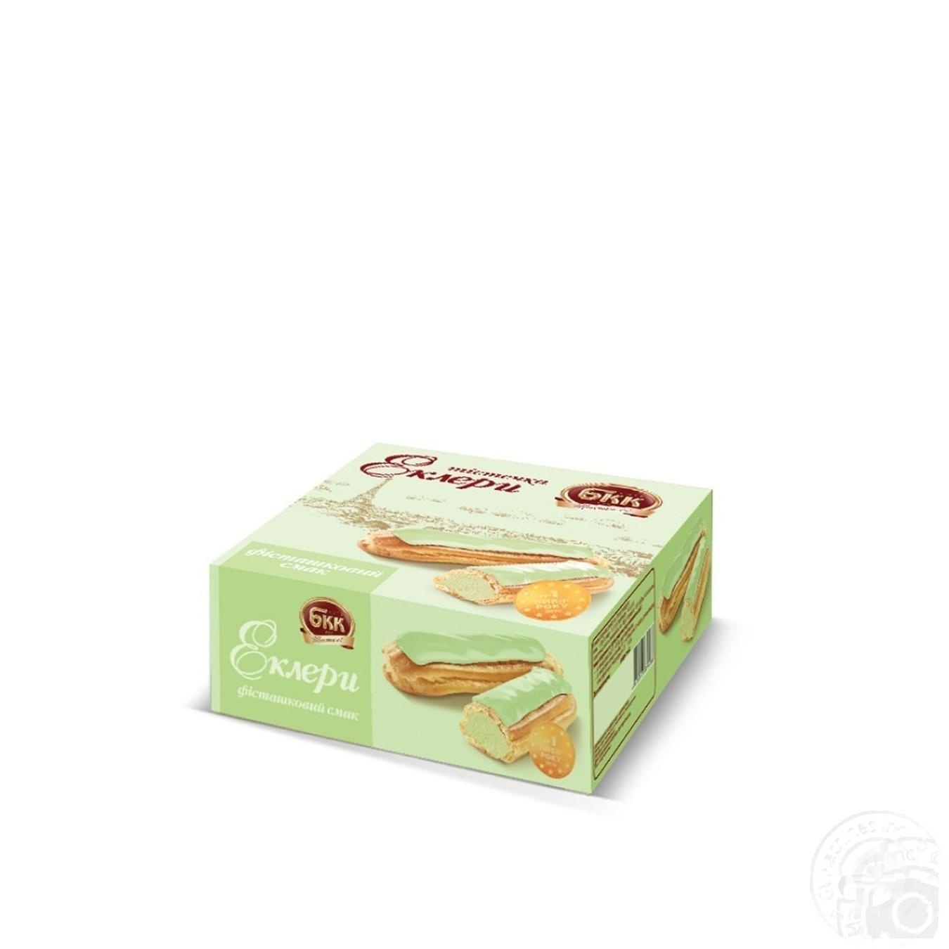 

Пирожные БКК Эклеры Фисташковый вкус 165г