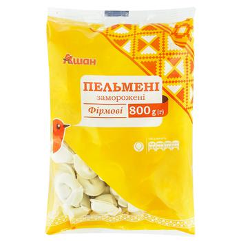 Пельмені Ашан Фірмові заморожені 800г - купити, ціни на Auchan - фото 1