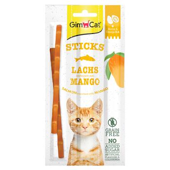 GimCat Superfood Duo-Sticks Salmon and Mango Treat Sticks for Cats 15g - buy, prices for MasterZoo - photo 1