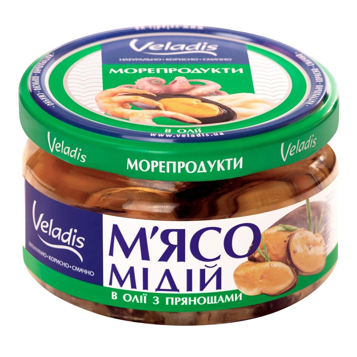 

Мясо мидий в масле с пряностями Veladis 200г