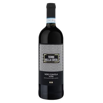 Terre Della Costa Nero D'Avola Red Dry Wine 13.5% 0.75l - buy, prices for ULTRAMARKET - photo 1