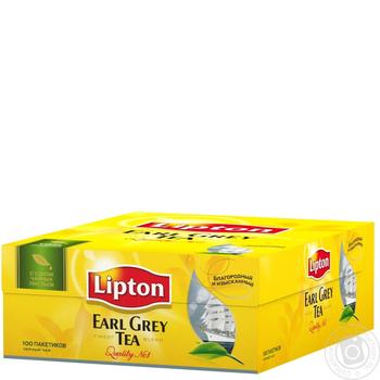 Black tea Lipton Earl Grey flavored 100х2g teabags Russia - buy, prices for - photo 1