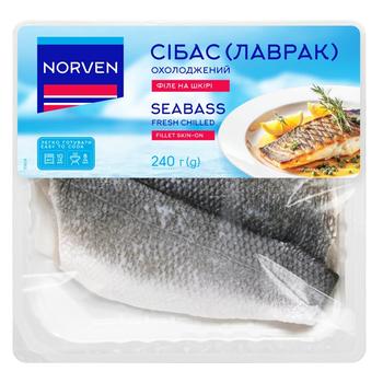 Сібас Norven філе на шкірі охолоджений 240г