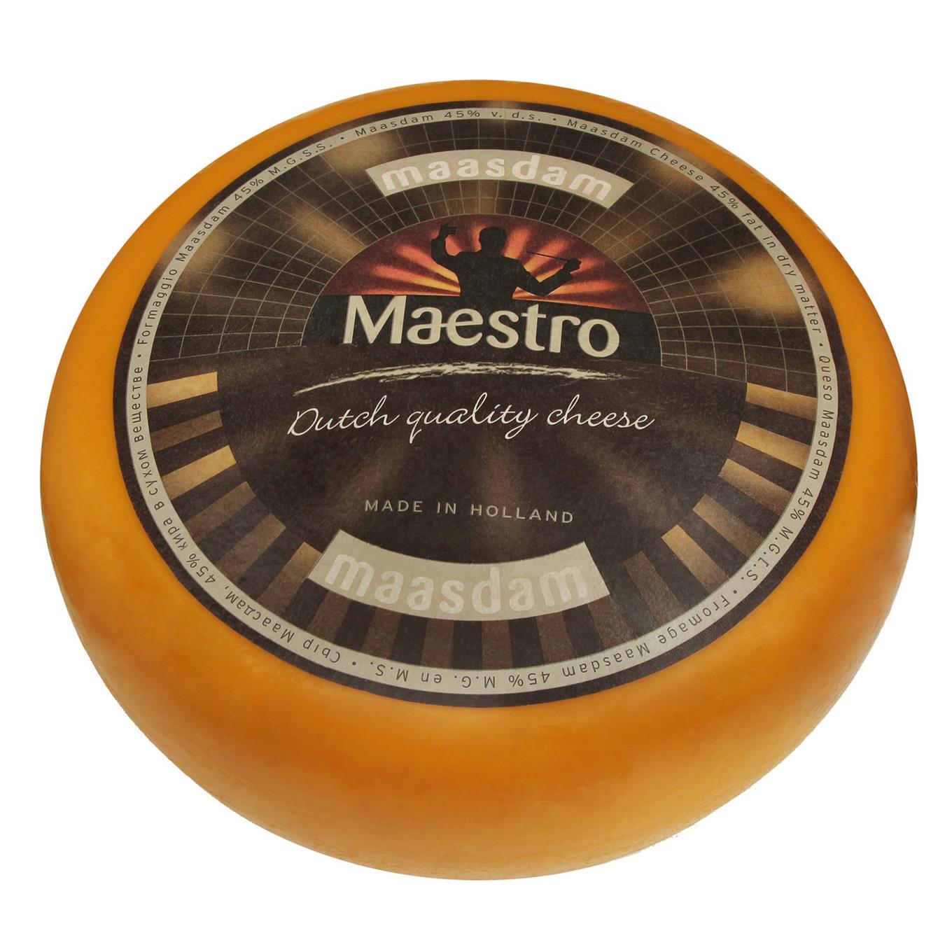 

Сыр Maestro Маасдам 45% весовой