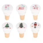 Корок для пляшки Koopman новорічний 6см в асортименті