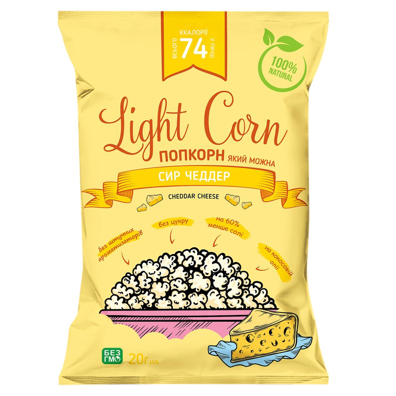 

Попкорн Light Corn со вкусом сыра Чеддер 20г