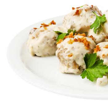 Turkey Meatballs in Mushroom Sauce