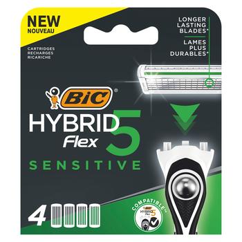 Bic Flex 5 Hybrid Sensitive Razor Cartridges 4шт - buy, prices for NOVUS - photo 1