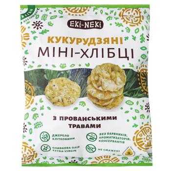 Eki-Neki Corn With Provence Herbs Mini Crispbreads 40g - buy, prices for NOVUS - photo 1
