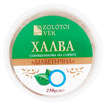 Халва соняшникова Zolotoi Vek на сорбіті 250г - купити, ціни на - фото 2